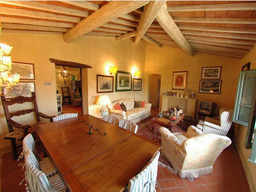 Wohnzimmer Anwesen mit Pool in Arezzo, Italien
